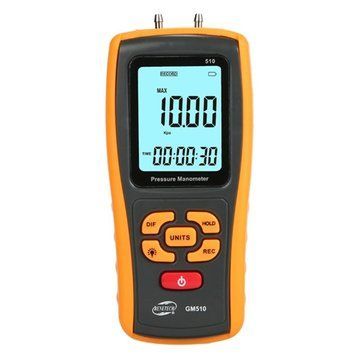 Мікроманометр диференціального тиску USB, &plusmn;10 кПа BENETECH GM510 GM510 фото