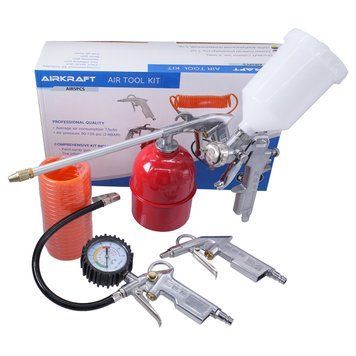 Набор покрасочный пневматический 5 ед. AIRKRAFT AIR5PCS AIR5PCS фото