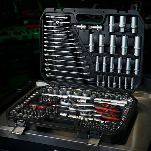 Набор инструмента комбинированный 1/4"&3/8"&1/2" 216ед. СТАНДАРТ ST-0216 ST-0216 фото