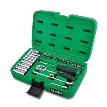 Набір інструменту в кейсі TOPTUL 1/4" 25ед. GCAI2501 GCAI2501 фото