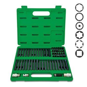 Професійний набір біт TORX, HEX, SPLINE, RIBE, SQ 60ед. TOPTUL GCAI6003 GCAI6003 фото