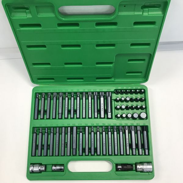 Профессиональный набор бит TORX, HEX, SPLINE, RIBE, SQ 60ед. TOPTUL GCAI6003 GCAI6003 фото