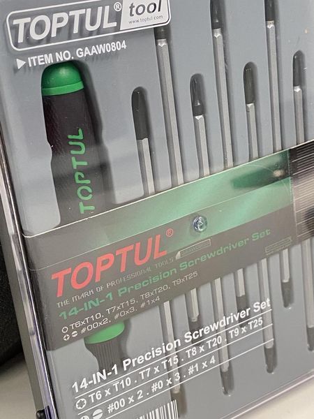 Набор отверток для точных работ 14 в 1 TOPTUL (T5-T20,PH,SL) GAAW0804 GAAW0804 фото