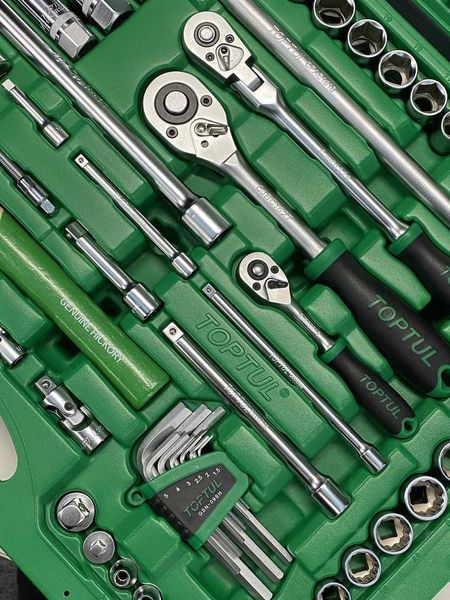 Универсальный набор инструмента 1/4", 3/8", 1/2" 144ед. TOPTUL GCAI144R GCAI144R фото