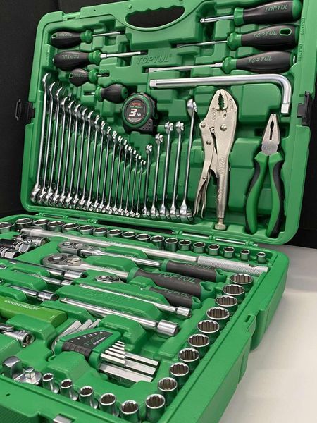 Универсальный набор инструмента 1/4", 3/8", 1/2" 144ед. TOPTUL GCAI144R GCAI144R фото
