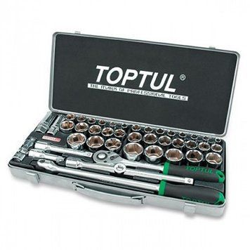 Комбінований набір інструментів TOPTUL 1/2" (дюйм +метр.) 43ед. GCAD4303 GCAD4303 фото