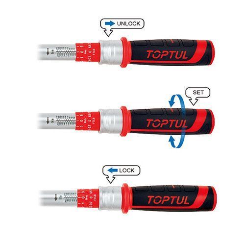 Динамометрический ключ TOPTUL 3/8"x375мм 20-110Nm ANBV1211 ANBV1211 фото