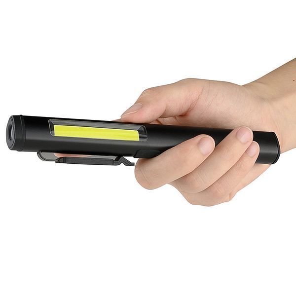 Ліхтарик світлодіодний алюмінієвий (COB+LED) з УФ, лазером та магнітом Pen Light PROTESTER PRO-FL0305S PRO-FL0305S фото