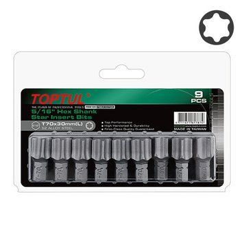 Біти-зірочки набір 5/16" L30мм T70 9ед. TOPTUL FSEA1070G FSEA1070G фото