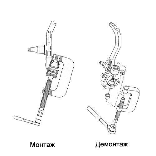 Съемник шаровых опор Mercedes (MB W211, W220, W230) (ХЗСО) BJIR041MB BJIR041MB фото