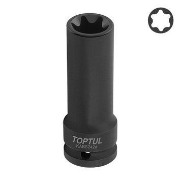 Головка торцева ударна довга 3/4" E24 L110мм TOPTUL KABS2424 KABS2424 фото